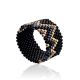 Zigzag Ornament Beaded Ring The Link, Ring Size: 5.5 / 16, image 