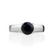 Bold Black Corundum Ring, Ring Size: 8 / 18, image , picture 3