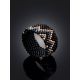 Zigzag Ornament Beaded Ring The Link, Ring Size: 5.5 / 16, image , picture 2