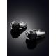 Bold Black Corundum Earrings, image , picture 2