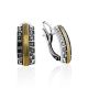 Ultra Chic Textured Bicolor Earrings, image 