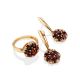Ultra Feminine Garnet Dangle Earrings, image , picture 3