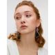 Extravagant Charoite And Obsidian Earrings The Bella Terra, image , picture 3