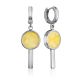 Chunky Amber Dangle Earrings The Palazzo, image 