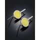 Geometric Design Amber Threader Earrings The Palazzo, image , picture 2