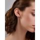 Laconic Design Black Corundum Earrings, image , picture 4