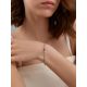 Link Bracelet With Sapphire, Emerald And Ruby, Length: 18, image , picture 4