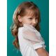 Gold Crystal Bow Shaped Earrings, image , picture 3