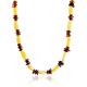 Two-Toned Amber Beaded Necklace, image 