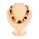Exclusive Multicolor Amber Ball Beaded Necklace, image 
