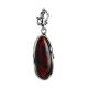 Cherry Amber Pendant In Sterling Silver The Toscana, image 