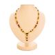 Bright Multicolor Amber Beaded Necklace With Dangle, image 