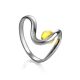 Lemon Amber Ring In Sterling Silver The Leia, Ring Size: 9 / 19, image 