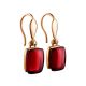 Amber Earrings In Gold The Sangria, image 