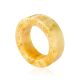 Engraved Amber Band Ring The Magma, Ring Size: 6.5 / 17, image 