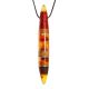 Handcrafted Wooden Pendant With Amber And Brass The Indonesia, image 