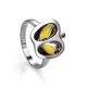 Sweet Honey Amber Apple Ring In Sterling Silver The Confiture​, Ring Size: 11.5 / 21, image 