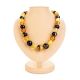 Multicolor Amber Ball Beaded Necklace, image 