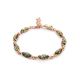 Link Amber Bracelet In Gold Plated Silver The Petal, image 
