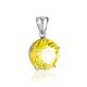 Luminous Faceted Amber Pendant, image , picture 4
