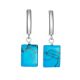 Bright Pressed Turquoise Earrings, image 