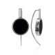 Glossy Black Amber Earrings The Palazzo, image 