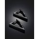 Blackened Triangle Earrings The ICONIC black edition, image , picture 2