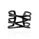 Multiband Blackened Ring The ICONIC black edition, Ring Size: 6 / 16.5, image , picture 4
