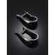 Loop Motif Blackened Earrings The ICONIC black edition, image , picture 2