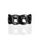 Bold Chain Motif Blackened Ring The ICONIC black edition, Ring Size: 8.5 / 18.5, image , picture 4