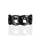 Bold Chain Motif Blackened Ring The ICONIC black edition, Ring Size: 8.5 / 18.5, image , picture 4