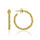 Gilded Hoop Earrings With Glistening Beads The Sparkling, image 