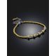 Ultra Feminine Gilded Beaded Bracelet With Crystals The Sparkling, image , picture 2