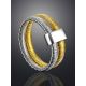 Textured Bicolor Band Ring The Silk, Ring Size: 5.5 / 16, image , picture 2