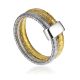 Textured Bicolor Band Ring The Silk, Ring Size: 5.5 / 16, image 