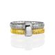 Textured Bicolor Band Ring The Silk, Ring Size: 5.5 / 16, image , picture 3