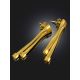 Silk Texture Gilded Dangle Earrings The Silk, image , picture 2