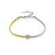 Bicolor Bracelet With Crystals The Silk, image 