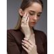 Fabulous Set Of 7 Rings With Amber The Link, Ring Size: 8 / 18, image , picture 6