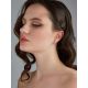Honeycomb Motif Gold Crystal Hoop Earrings The Roxy, image , picture 3