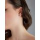 Conical Design Gold Crystal Stud Earrings The Roxy, image , picture 3