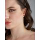 Minimalist Design Gold Stud Earrings The Roxy, image , picture 3
