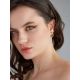 Glam Rock Style Gold Crystal Hoop Earrings The Roxy, image , picture 3