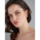 Zipper Design Gold Crystal Statement Earrings, image , picture 4