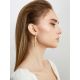 Sculptural Design Gilded Silver Hoop Earrings The Silk, image , picture 6