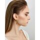 Silk Texture Gilded Dangle Earrings The Silk, image , picture 3