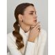 Loop Motif Blackened Earrings The ICONIC black edition, image , picture 4