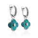 Shimmering Enamel Dangle Earrings With Crystals The Heritage, image , picture 3