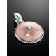 Pink Enamel Round Pendant With Diamond The Heritage, image , picture 2