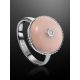Romantic Silver Ring With Pink Enamel And Diamond The Heritage, Ring Size: 5.5 / 16, image , picture 2